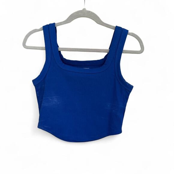 JCrew NWT Size S Blue crop top - Picture 1 of 8